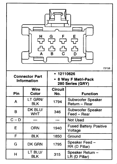 2000 Chevrolet Suburban Factory Amp Wiring Diagram  The12Volt